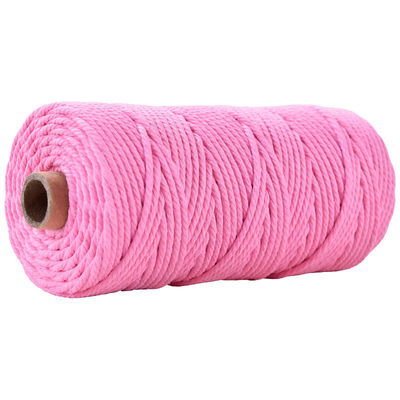 Xanh 3 sợi dây nylon xoắn 3mm Macrame đan dây bông