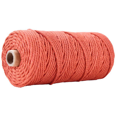 Xanh 3 sợi dây nylon xoắn 3mm Macrame đan dây bông