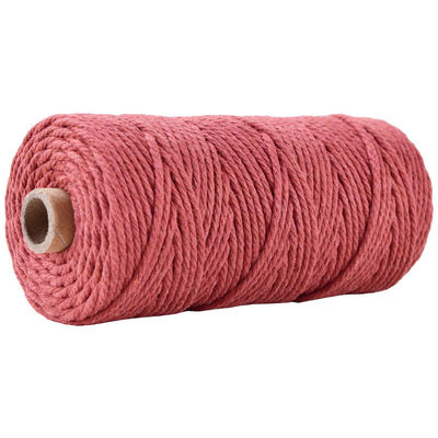 Xanh 3 sợi dây nylon xoắn 3mm Macrame đan dây bông