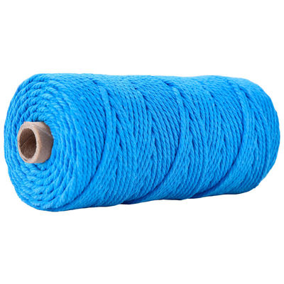 Xanh 3 sợi dây nylon xoắn 3mm Macrame đan dây bông