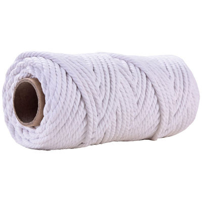 50m Dusty Pink Macrame Cord 5mm ISO9001 Pink Cotton Rope 3 sợi
