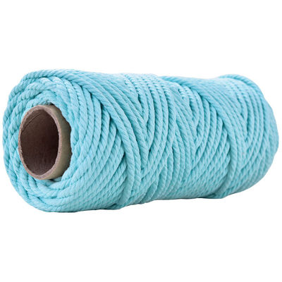 50m Dusty Pink Macrame Cord 5mm ISO9001 Pink Cotton Rope 3 sợi
