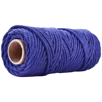 50m Dusty Pink Macrame Cord 5mm ISO9001 Pink Cotton Rope 3 sợi