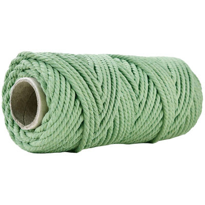 50m Dusty Pink Macrame Cord 5mm ISO9001 Pink Cotton Rope 3 sợi