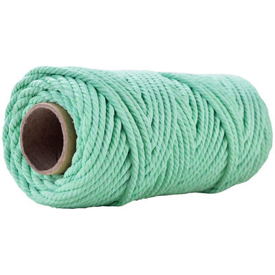 50m Dusty Pink Macrame Cord 5mm ISO9001 Pink Cotton Rope 3 sợi