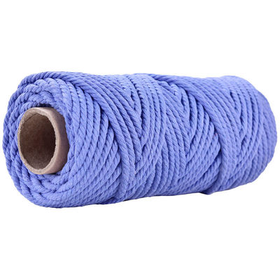50m Dusty Pink Macrame Cord 5mm ISO9001 Pink Cotton Rope 3 sợi