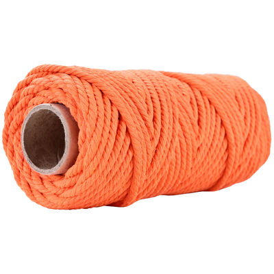50m Dusty Pink Macrame Cord 5mm ISO9001 Pink Cotton Rope 3 sợi