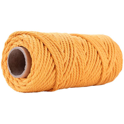 50m Dusty Pink Macrame Cord 5mm ISO9001 Pink Cotton Rope 3 sợi