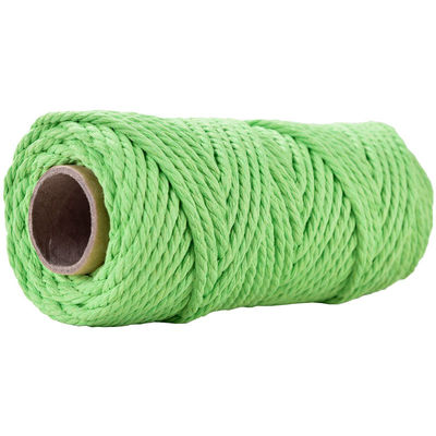 50m Dusty Pink Macrame Cord 5mm ISO9001 Pink Cotton Rope 3 sợi