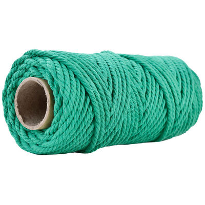 50m Dusty Pink Macrame Cord 5mm ISO9001 Pink Cotton Rope 3 sợi