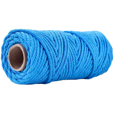 50m Dusty Pink Macrame Cord 5mm ISO9001 Pink Cotton Rope 3 sợi