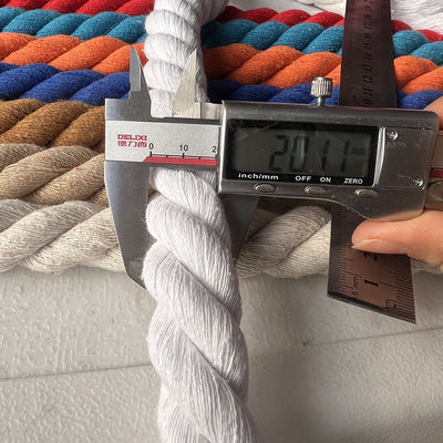 Hoa hồng 20mm Cáp bông xoắn ISO14001 3 dây Macrame