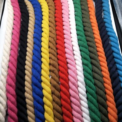 Hoa hồng 20mm Cáp bông xoắn ISO14001 3 dây Macrame