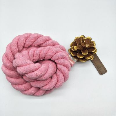 Hoa hồng 20mm Cáp bông xoắn ISO14001 3 dây Macrame