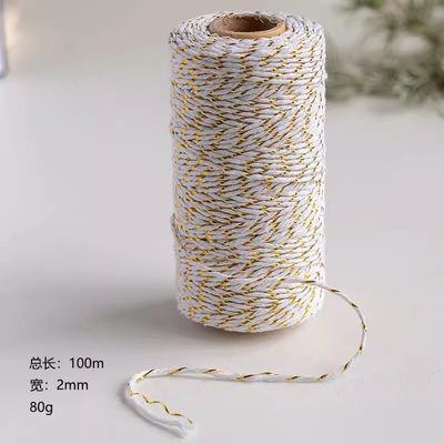 DIY 2 sợi dây xoắn 550 pound 2mm Cotton Macrame Cord
