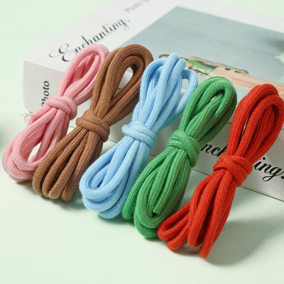 Màu xanh nâu 6mm dây thừng bông đan cho dây kéo quần áo