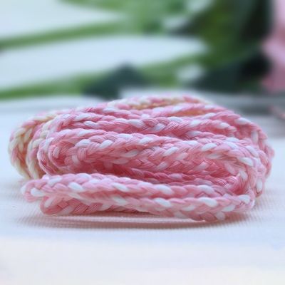 Quần áo 3 sợi Macrame Cord Cam Trắng 5mm 3 sợi Cotton Rope