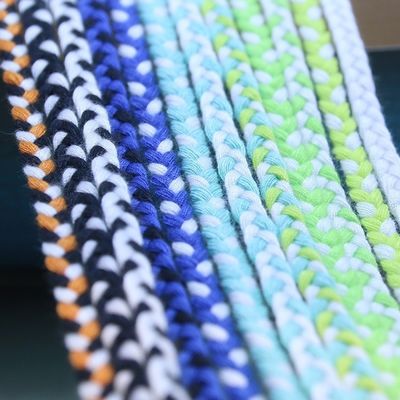 Quần áo 3 sợi Macrame Cord Cam Trắng 5mm 3 sợi Cotton Rope
