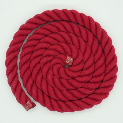 13mm Ba sợi dây thừng bông xoắn màu hỗn hợp dây xích chó leo thang