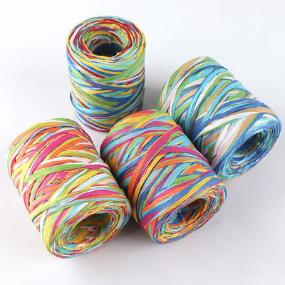 Sợi dây giấy thủ công Diy Raffia 100m Sợi dây giấy đan Giáng sinh