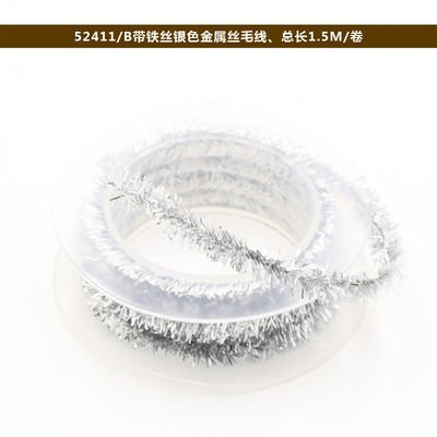 Shinny dây bọc giấy dây 100m giấy xoắn dây bạc hồng