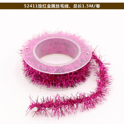 Shinny dây bọc giấy dây 100m giấy xoắn dây bạc hồng