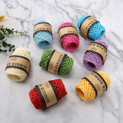 Sợi dây giấy màu 2mm 10m Eco Friendly DIY Craft Paper Rope