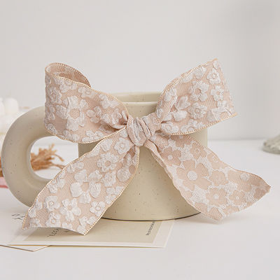Đèn đan hoa nổi bật 25mm Polyester Champagne