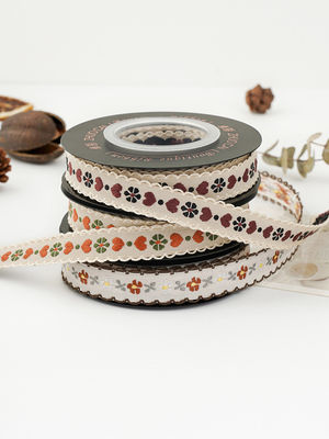 OEM ODM Floral Jacquard Trim 10mm-25mm Floral Jacquard Ribbon