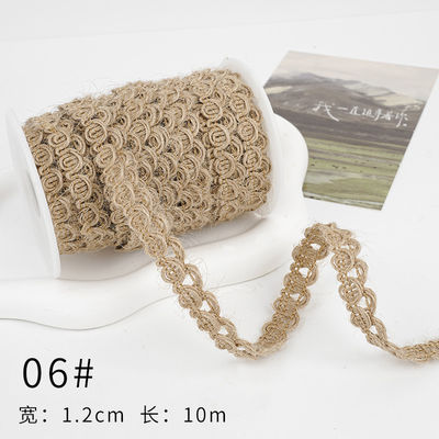 Dải băng vải màu nâu Giáng sinh 5mm-45mm Dải băng vải có dây