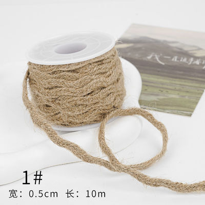 Dải băng vải màu nâu Giáng sinh 5mm-45mm Dải băng vải có dây