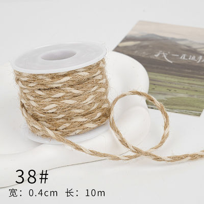 Dải băng vải màu nâu Giáng sinh 5mm-45mm Dải băng vải có dây