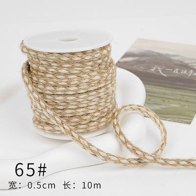 Dải băng vải màu nâu Giáng sinh 5mm-45mm Dải băng vải có dây