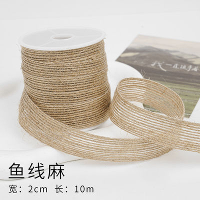 Dải băng vải màu nâu Giáng sinh 5mm-45mm Dải băng vải có dây