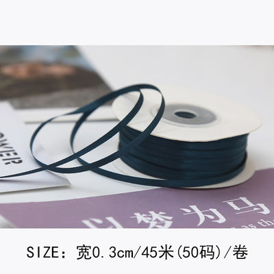 3mm polyester satin ribbon mặt kép mật độ cao satin kết thúc poly ribbon