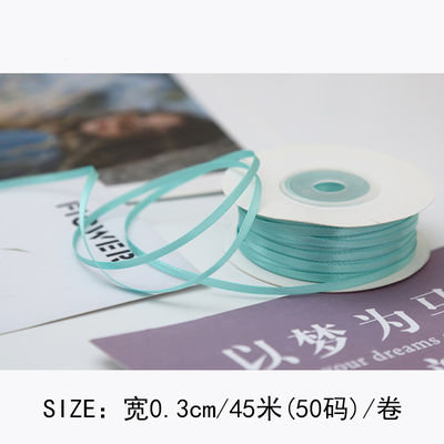 3mm polyester satin ribbon mặt kép mật độ cao satin kết thúc poly ribbon
