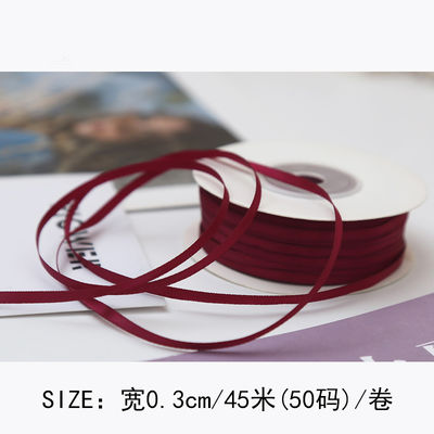 3mm polyester satin ribbon mặt kép mật độ cao satin kết thúc poly ribbon