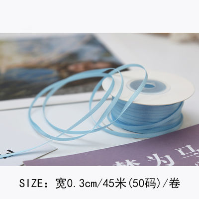 3mm polyester satin ribbon mặt kép mật độ cao satin kết thúc poly ribbon