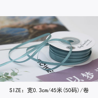 3mm polyester satin ribbon mặt kép mật độ cao satin kết thúc poly ribbon