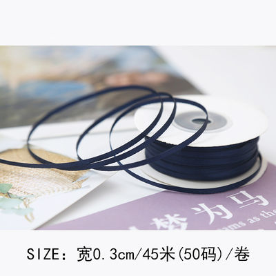 3mm polyester satin ribbon mặt kép mật độ cao satin kết thúc poly ribbon