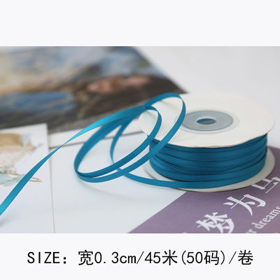 3mm polyester satin ribbon mặt kép mật độ cao satin kết thúc poly ribbon