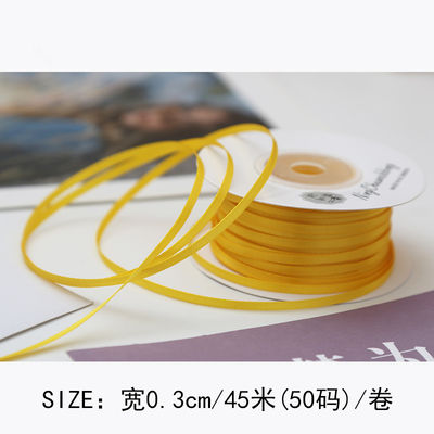 3mm polyester satin ribbon mặt kép mật độ cao satin kết thúc poly ribbon