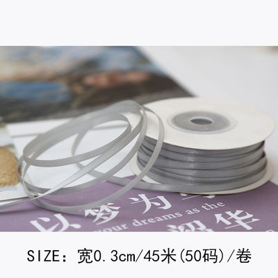 3mm polyester satin ribbon mặt kép mật độ cao satin kết thúc poly ribbon
