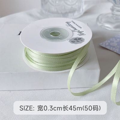 3mm polyester satin ribbon mặt kép mật độ cao satin kết thúc poly ribbon