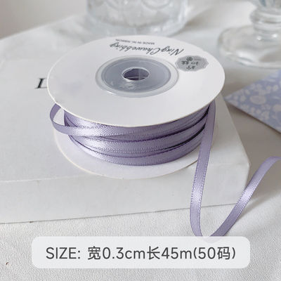 3mm polyester satin ribbon mặt kép mật độ cao satin kết thúc poly ribbon