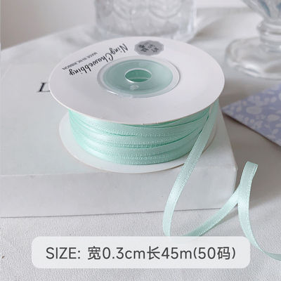 3mm polyester satin ribbon mặt kép mật độ cao satin kết thúc poly ribbon