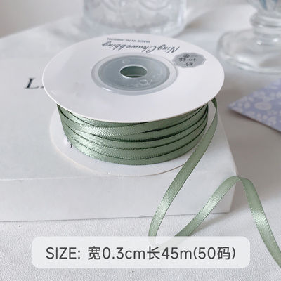 3mm polyester satin ribbon mặt kép mật độ cao satin kết thúc poly ribbon