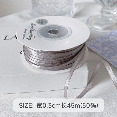 3mm polyester satin ribbon mặt kép mật độ cao satin kết thúc poly ribbon