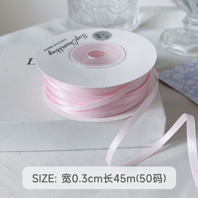 3mm polyester satin ribbon mặt kép mật độ cao satin kết thúc poly ribbon