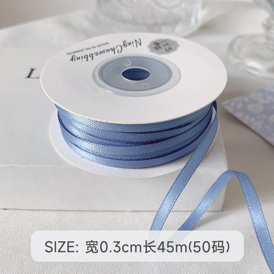 3mm polyester satin ribbon mặt kép mật độ cao satin kết thúc poly ribbon